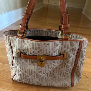 Lauren Ralph Lauren Classic Fabric Signature Tote Bag